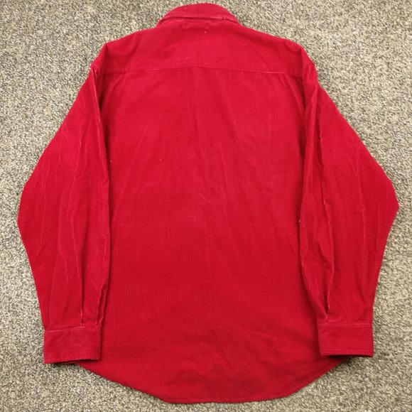 Vintage GAP Shirt Corduroy Long Sleeve Button Down Red Mens XL - Picture 4 of 7